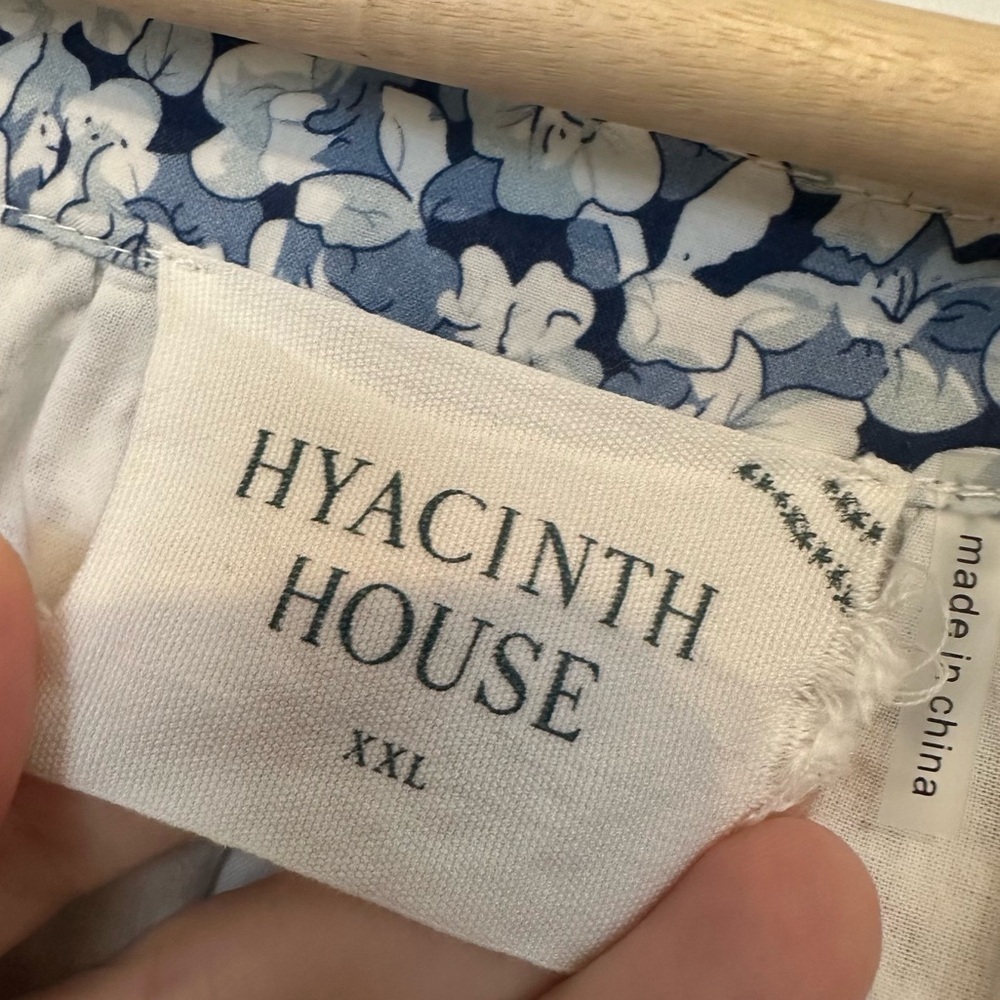 Tuckernuck Hyacinth House Mini Dress Floral Blue Oversized Boho Spring Size XXL - Picture 6 of 8